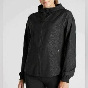 Athleta Women’s Racer Running Free Zip Up Black Lightweight Jacket